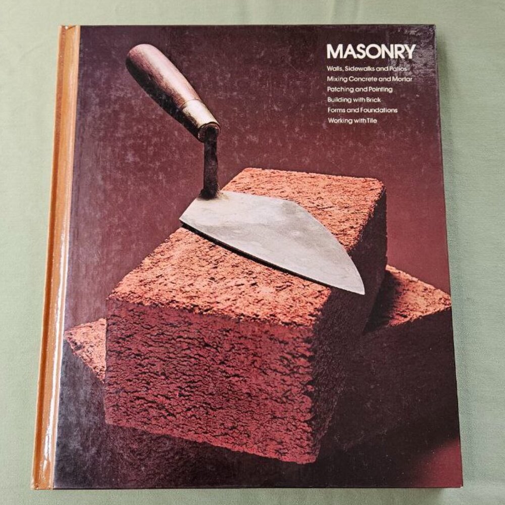Vintage 1976 "Masonry"‎ Home Repair & Improvement By Time Life Books Hardcover